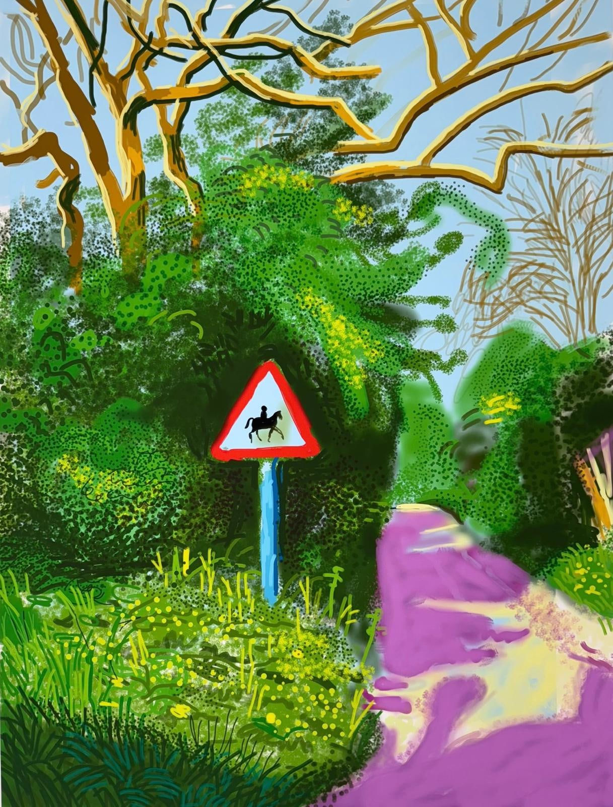 David Hockney, The Arrival of Spring in Woldgate, East Yorkshire in 2011 (twenty eleven) - 5 May, 2011