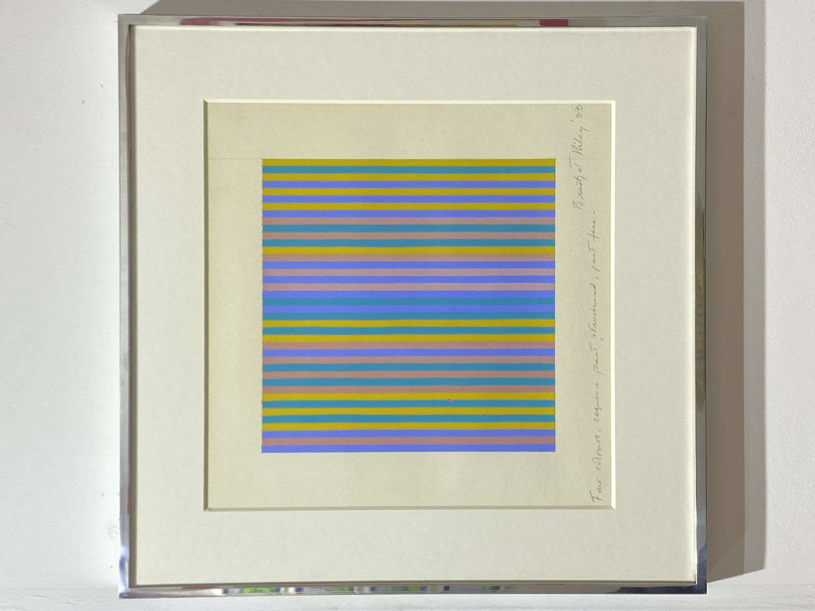 Bridget Riley, Four Colours, Sequence Part Structured, Part Free, 1980