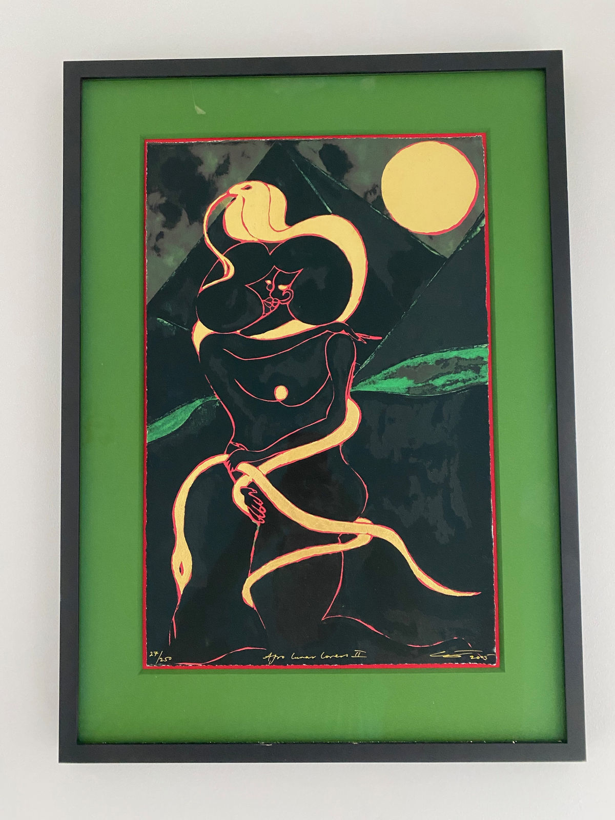 Chris Ofili, Afro Lunar Lovers II, 2005