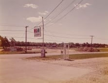 Stephen Shore, Wilde St & Colonization Ave, Dryden Ontario, 1974