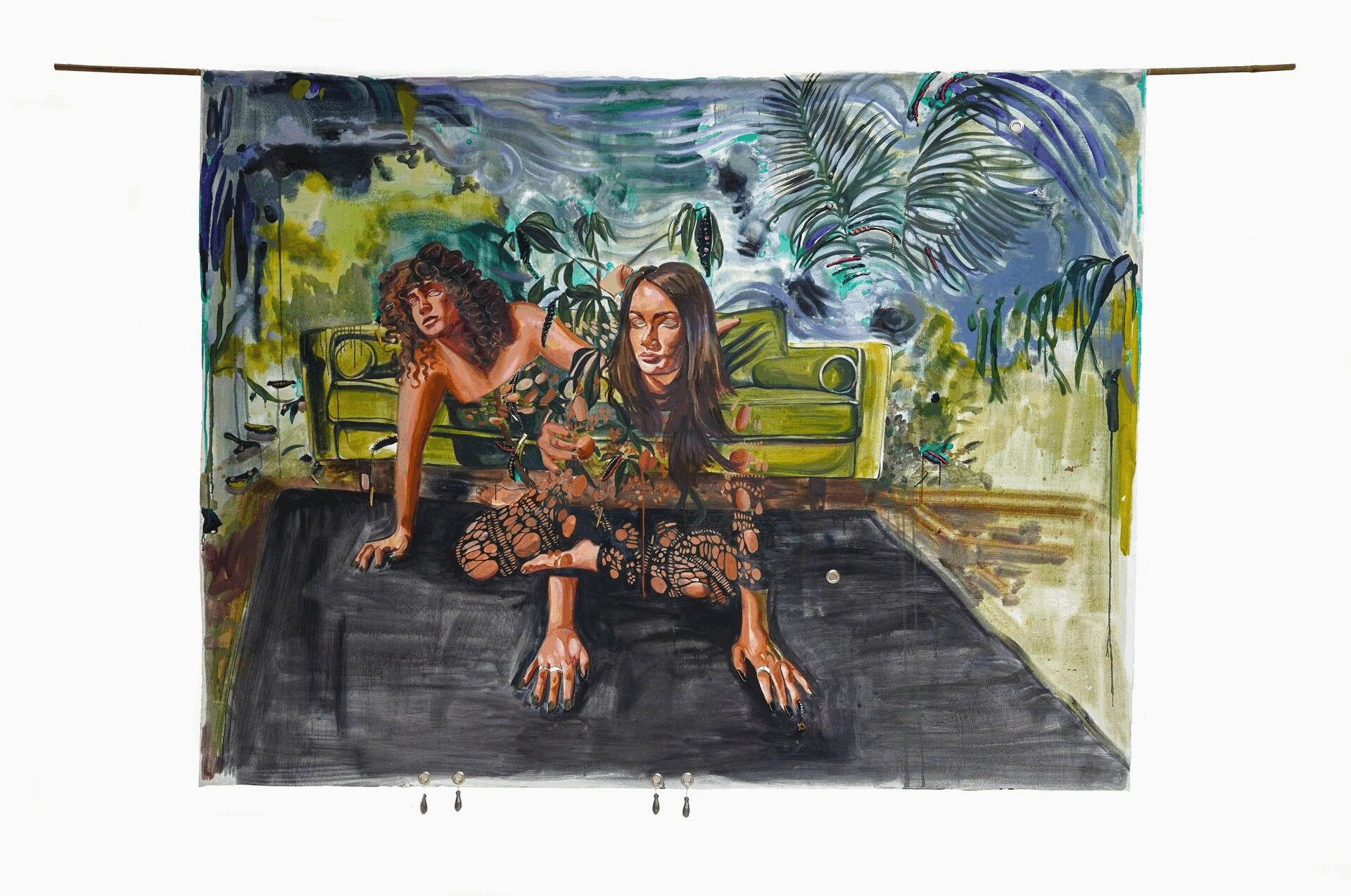 Gisela McDaniel, The sun doesn’t think about the shape of your body (Double Sided), 2025