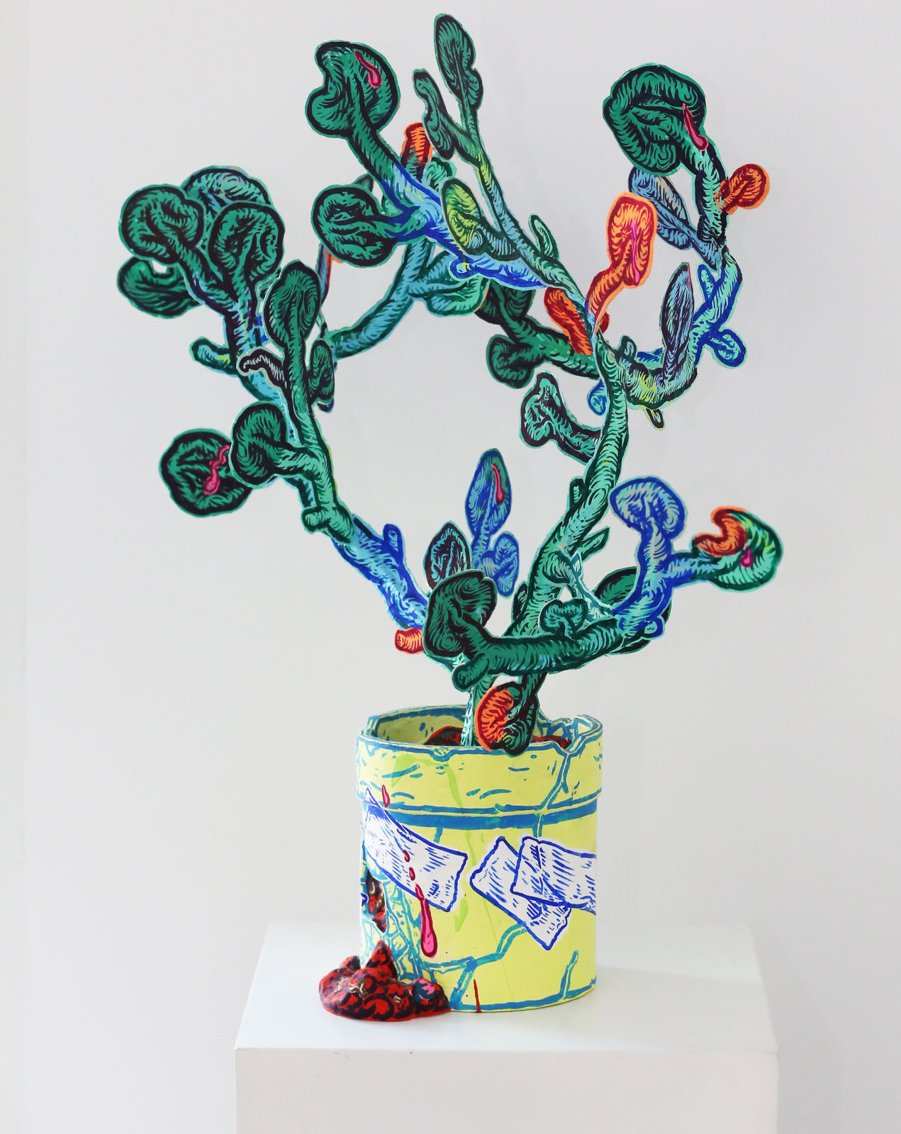 Taylor McKimens, Untitled (Paper Plant), 2017