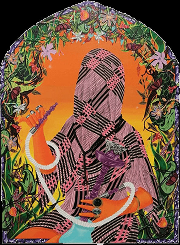 Amir H. Fallah, Through The Smoke, 2017