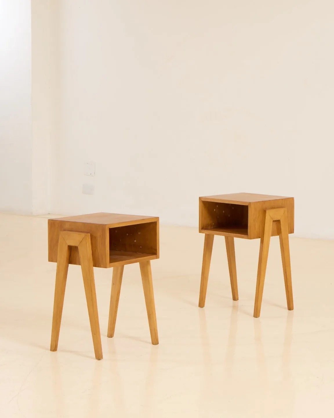 Lina Bo Bardi, Pair of side tables, ca. 1950