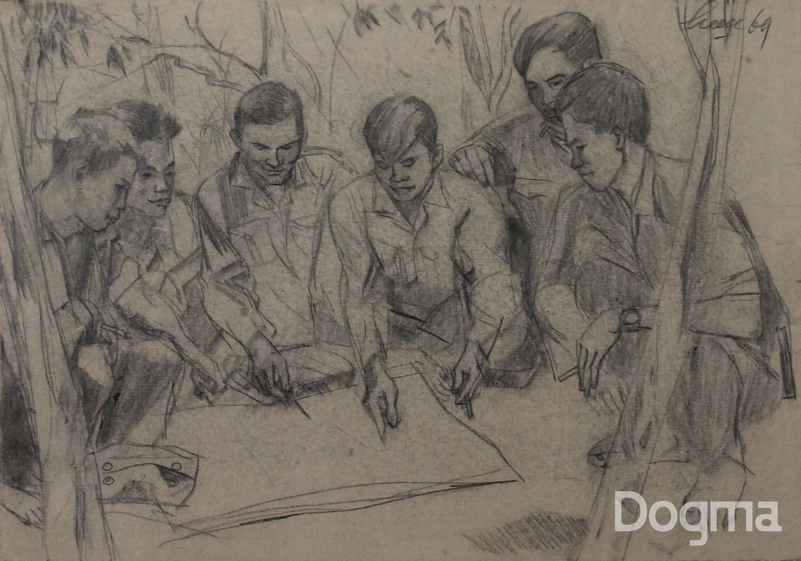 Trương Hiếu, Untitled artwork, 1969