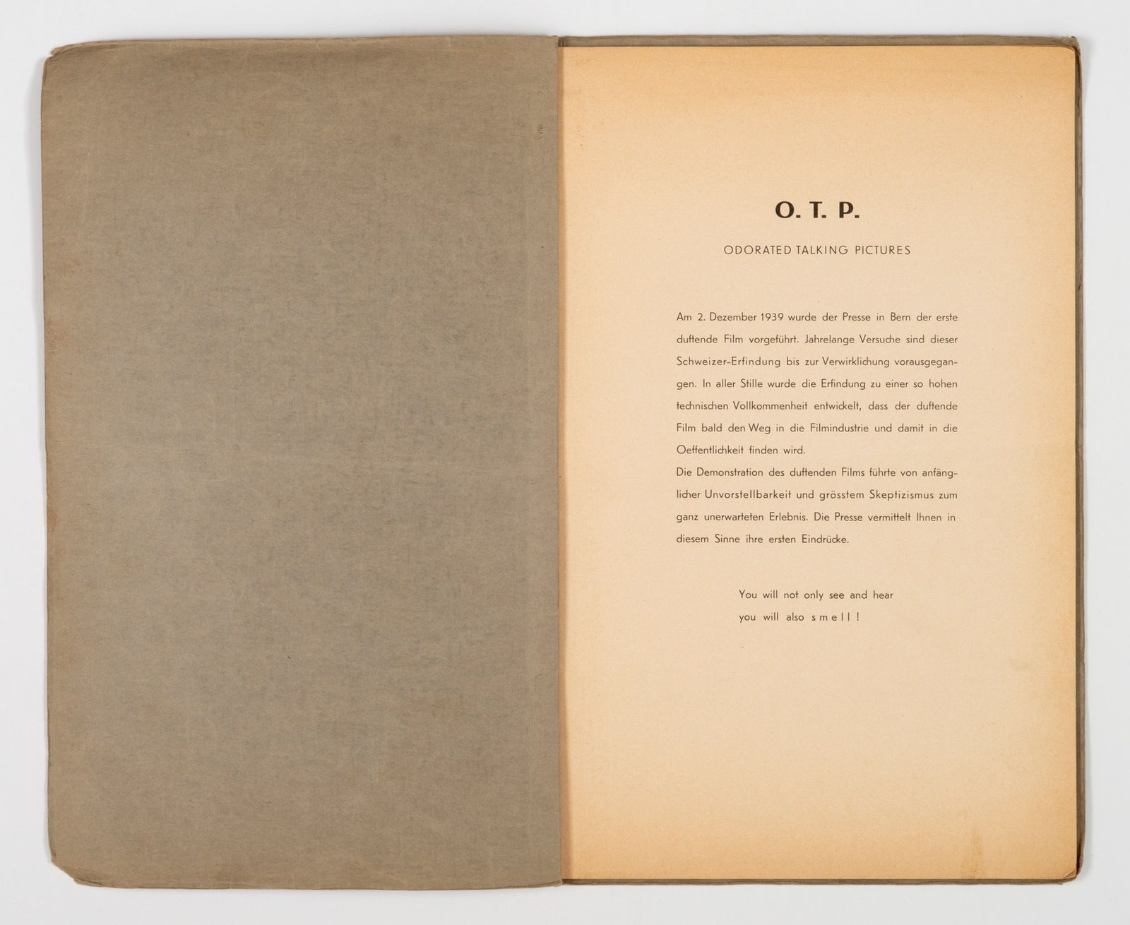[Hans E. Laube], Archive Related to the Creation of "Smell-O-Vision", 1950s