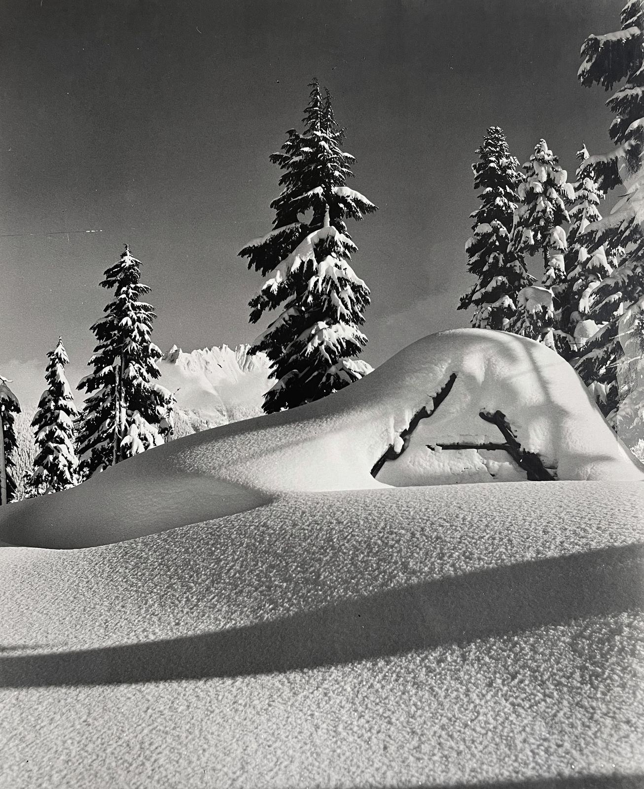 Walt P. Dyke, Untitled (Buried Building), c. 1950