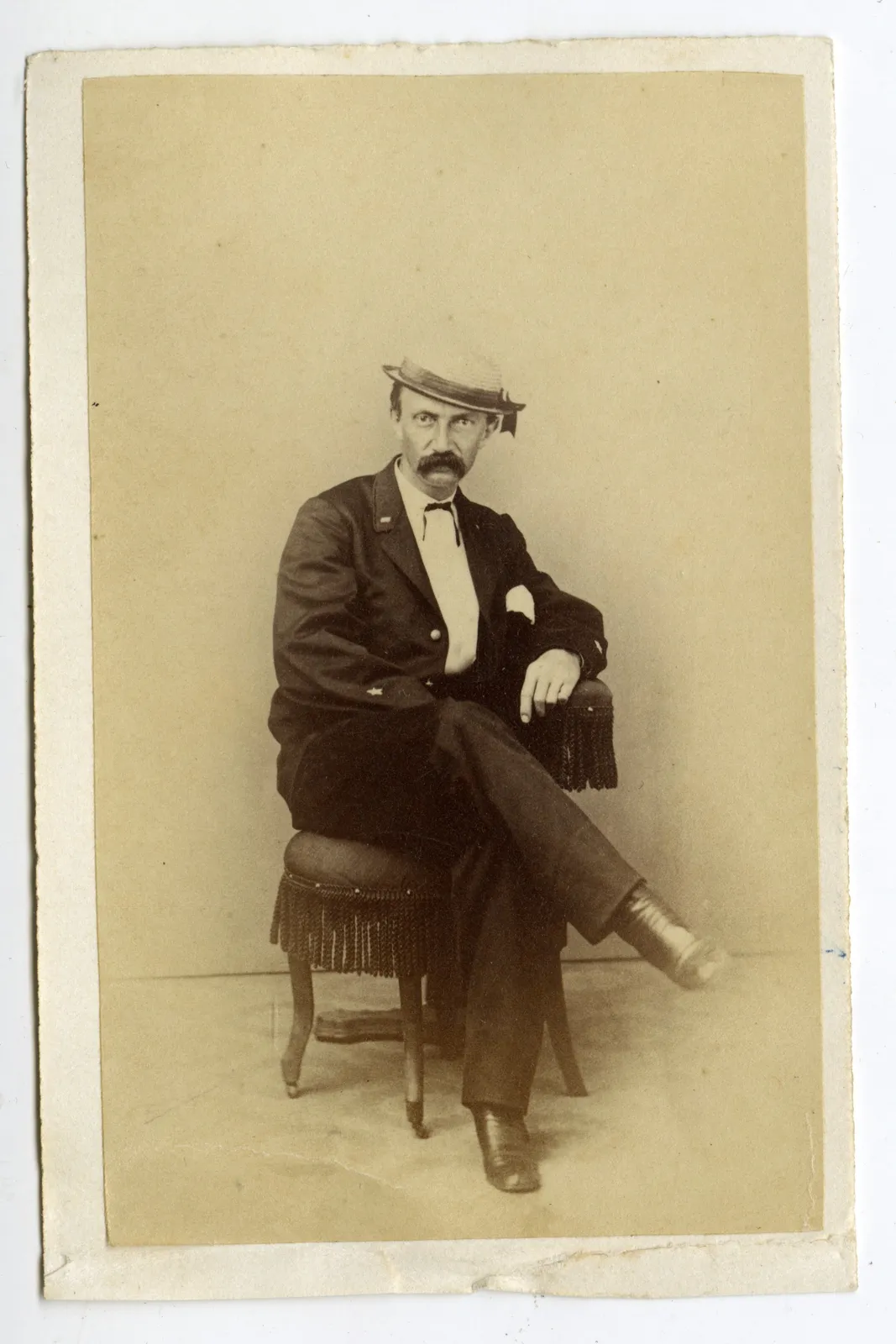 [USS Lackawanna], Group of CDV Portraits of Crewmembers Stationed in Hawaii, c. 1868