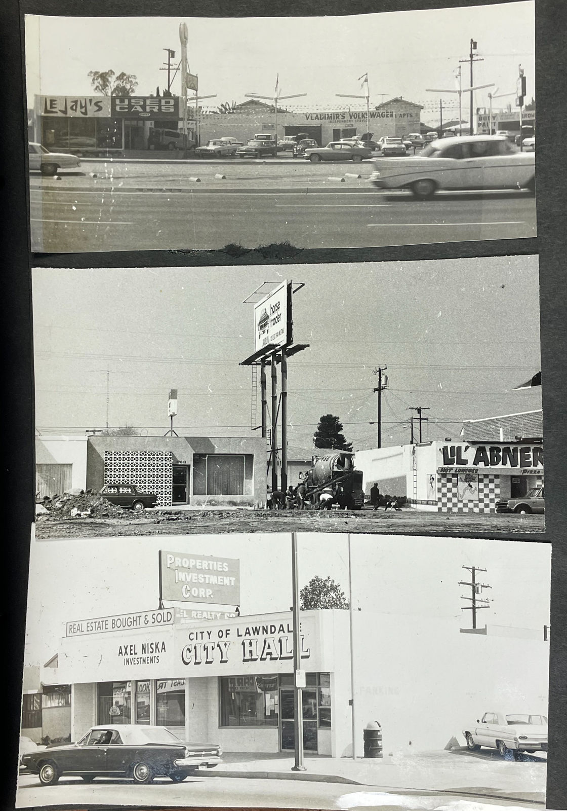 [Lawndale, CA], Album of Low-Cost Housing and Commercial Real Estate Development in the Los Angeles Suburb of Lawndale, CA, 1930s-50s