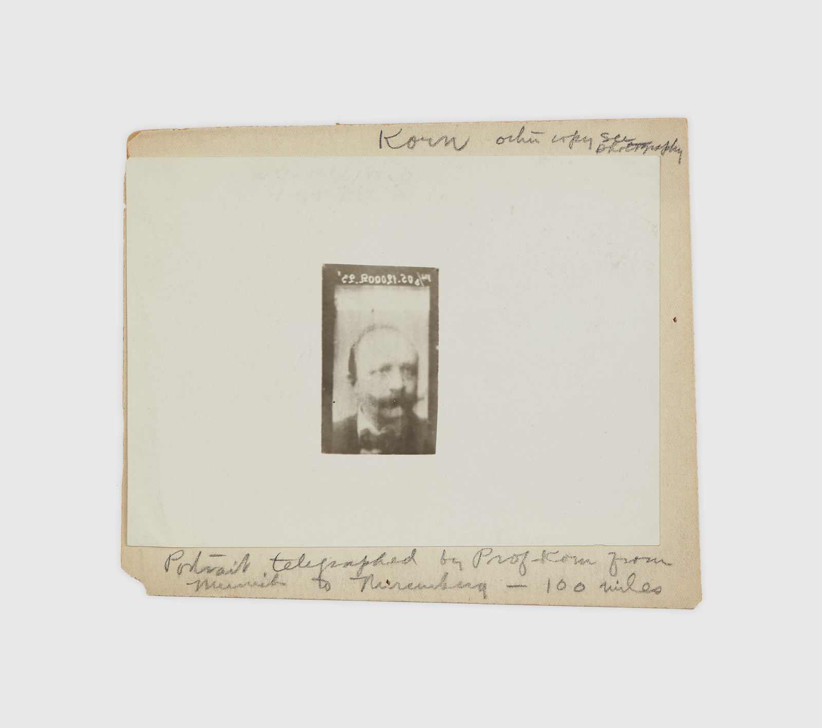 Arthur Korn, Bildetelegraph (Telephotograph) of the Kaiser, 1906