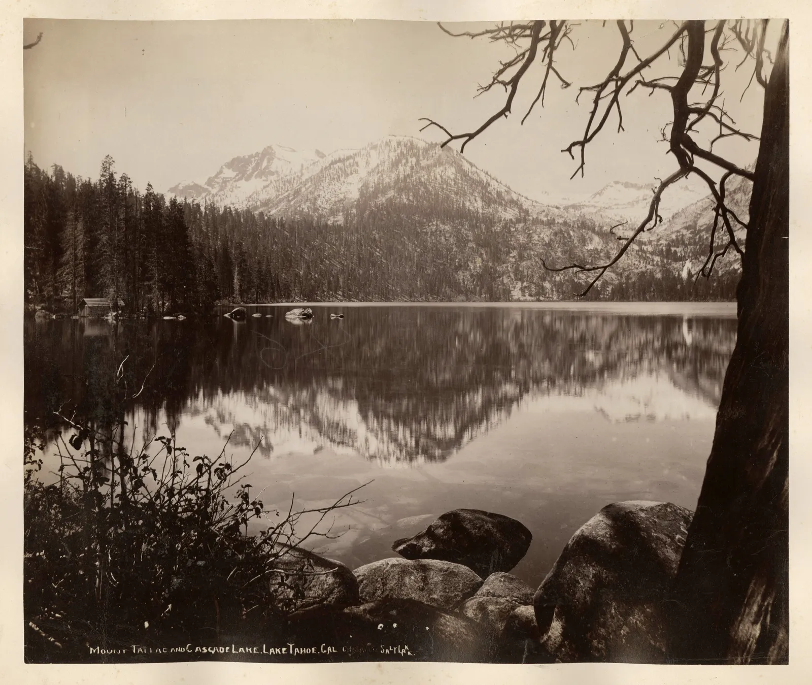 Charles Roscoe Savage, Mount Tallac and Cascade Lake, Lake Tahoe, Cal, c. 1880