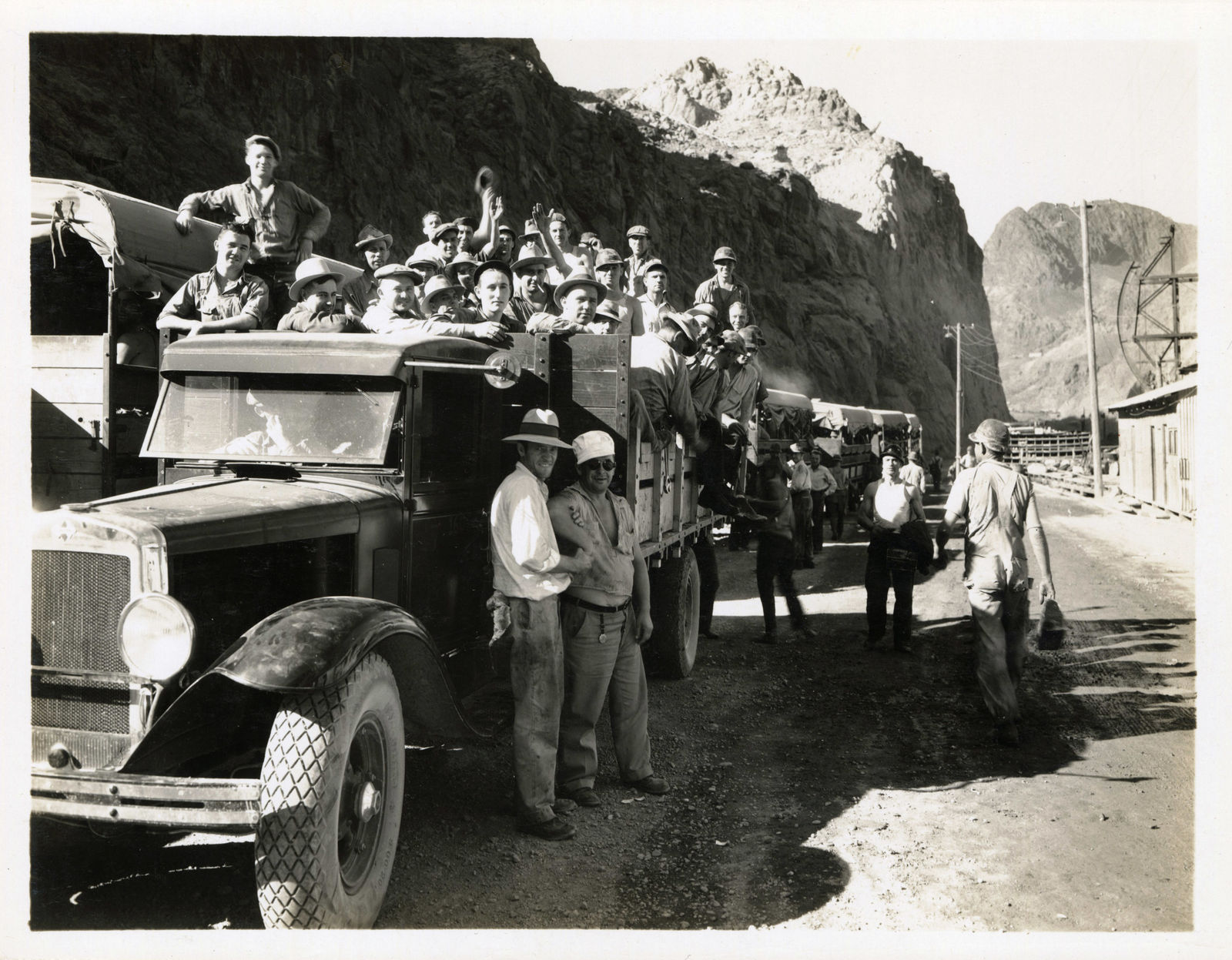 [Hoover Dam], Large Group of Photos Documenting Early Days of Construction, 1932