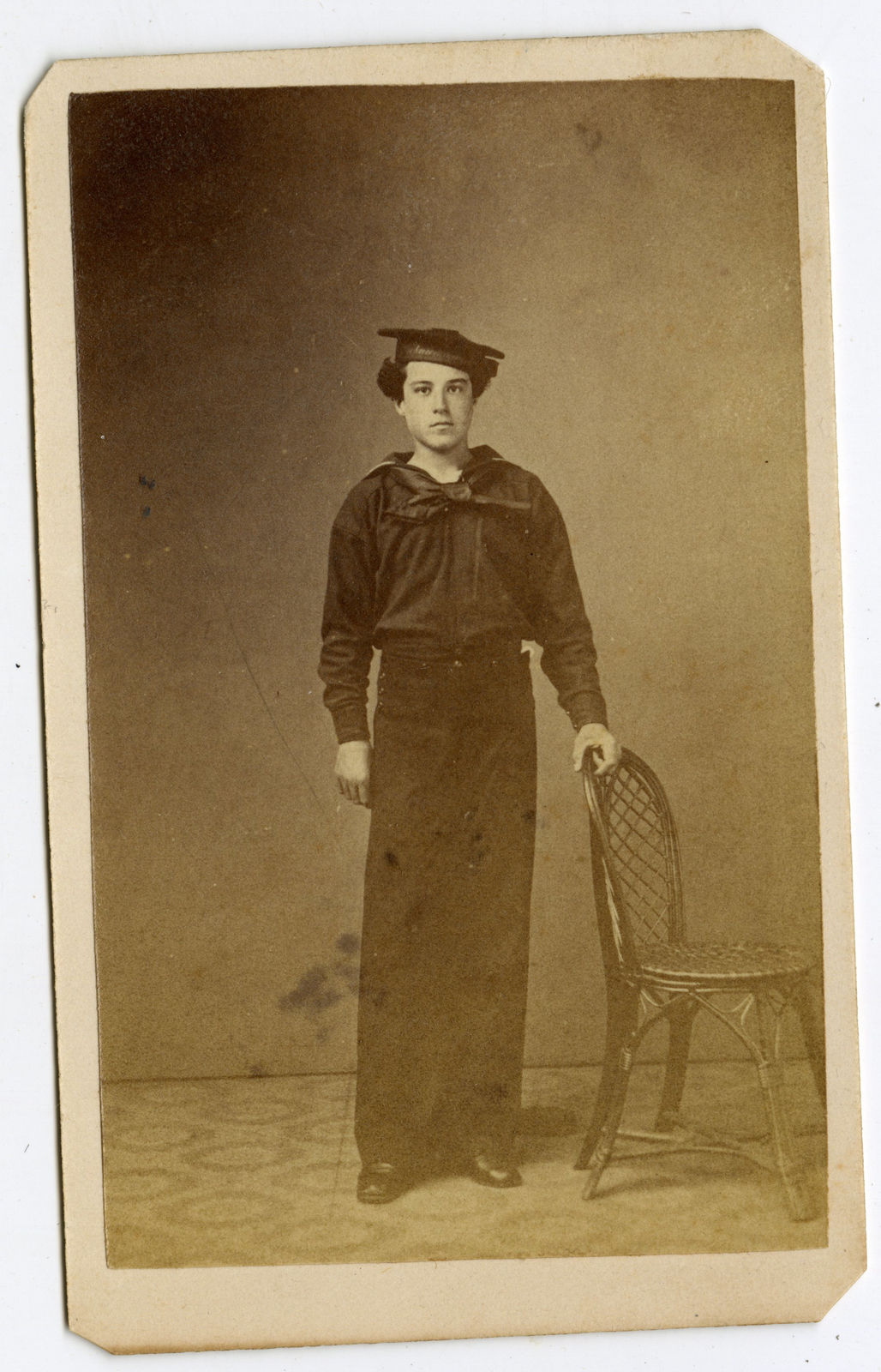 [USS Lackawanna], Group of CDV Portraits of Crewmembers Stationed in Hawaii, c. 1868