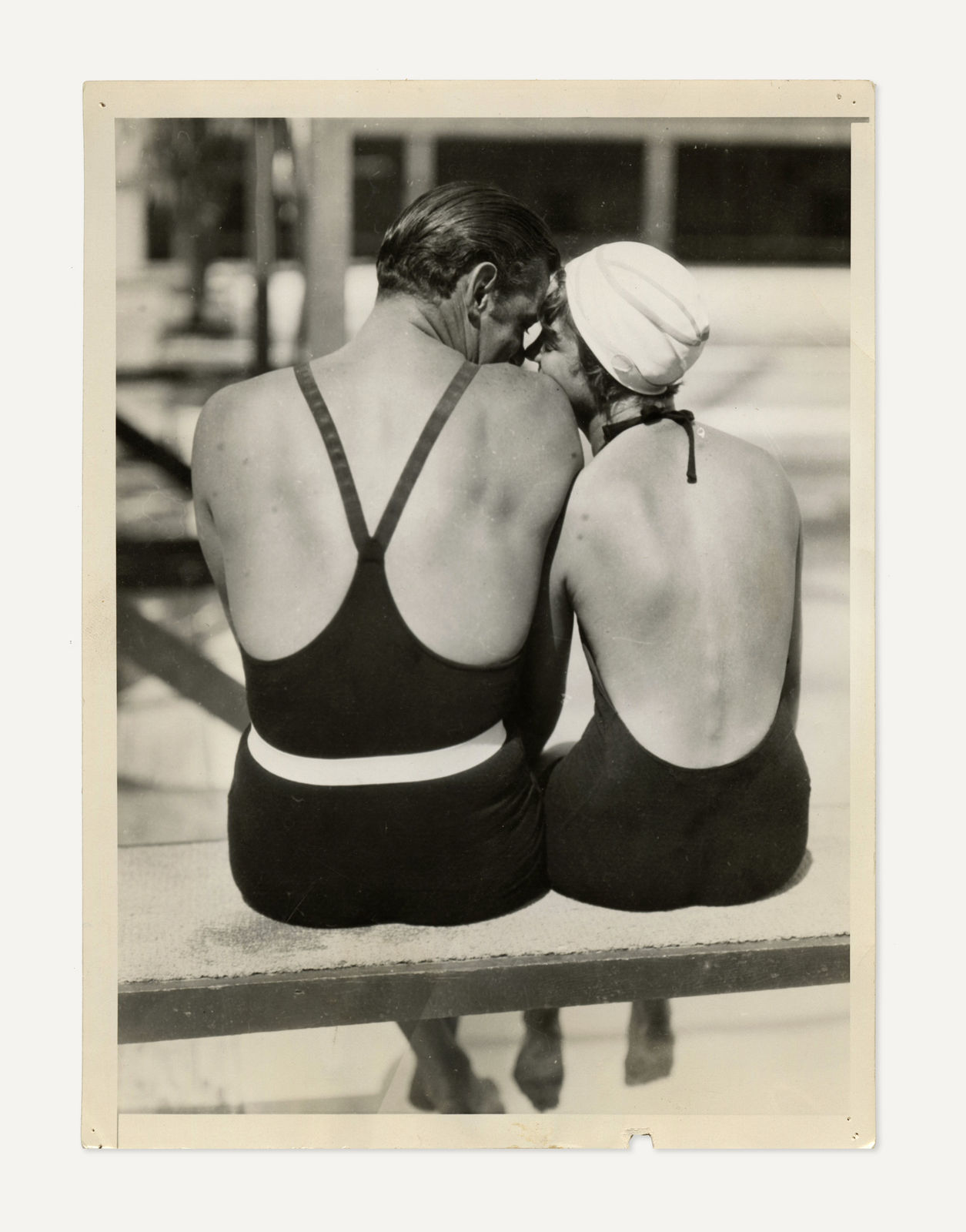 Anonymous, Couple at the Poolside, 1920s