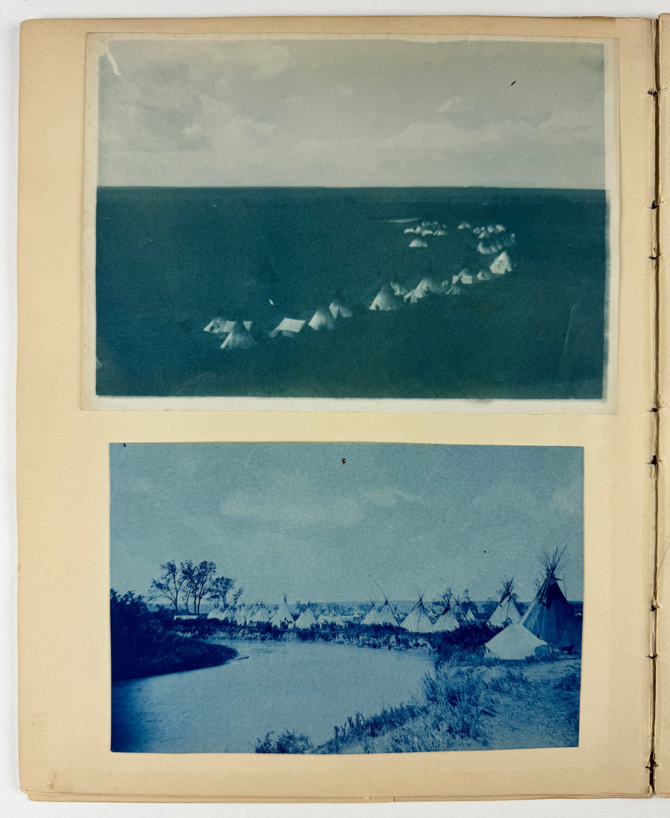 [Montana], Rich Collection of Cyanotypes Showing Scenes Along the Little Bighorn River and Elsewhere, 1890s