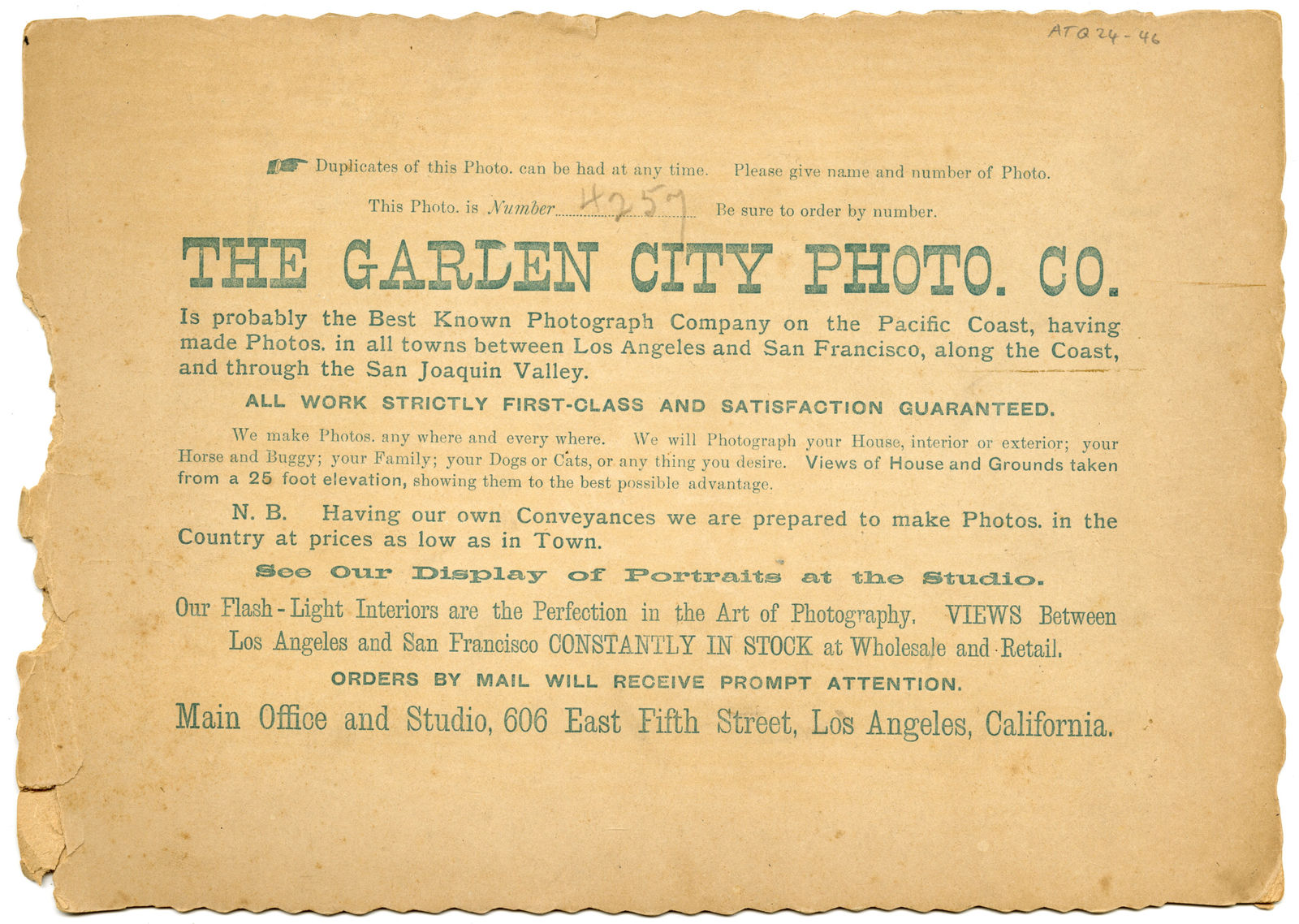 Garden City Foto Co., Interior View of the Pasadena-Based Shop of Bamboo Furniture Manufacturer Chuck Jung, 1890s