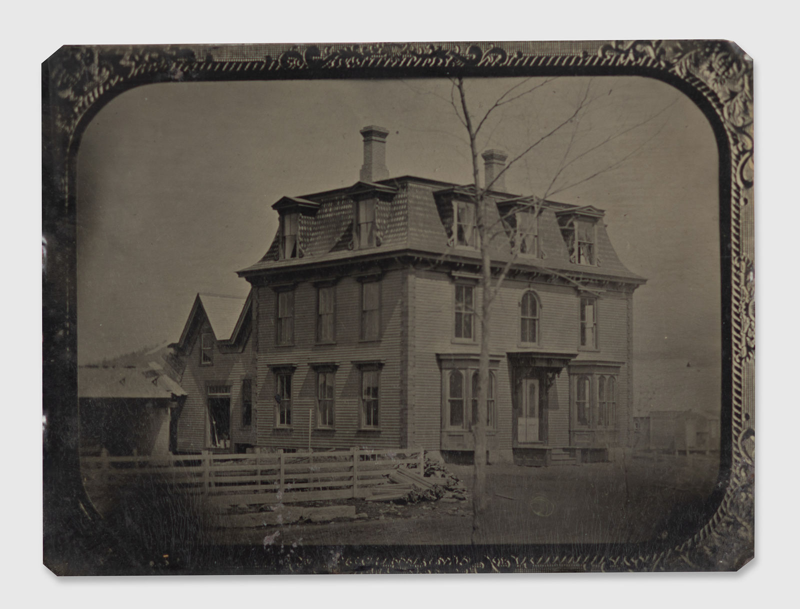 Anonymous, Tintype of a House (copy), 1870s-80s