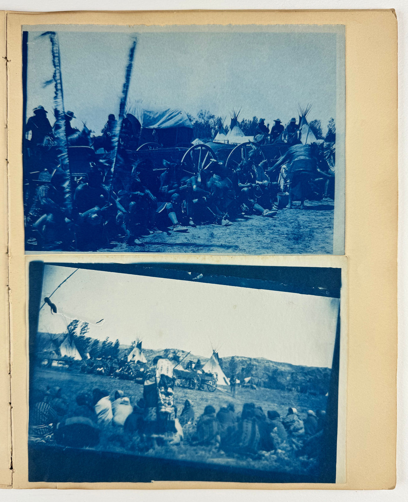 [Montana], Rich Collection of Cyanotypes Showing Scenes Along the Little Bighorn River and Elsewhere, 1890s