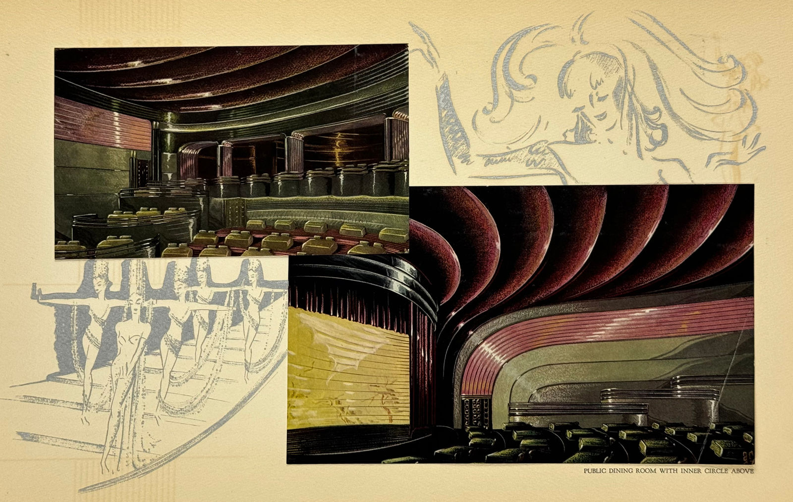 [The Inner Circle], Art-Deco Presentation Album for an Exclusive Club in Los Angeles, 1930s