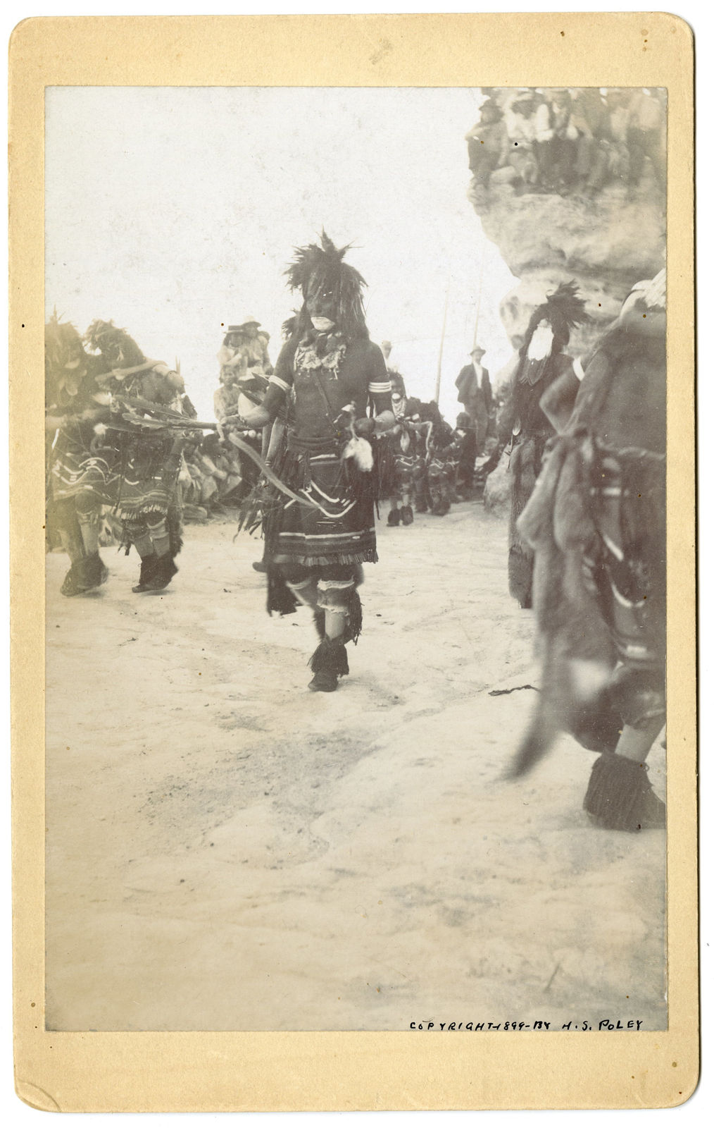 Horace S. Poley, Three Cabinet Card Photographs of Hopi Ceremonies, Arizona, 1890