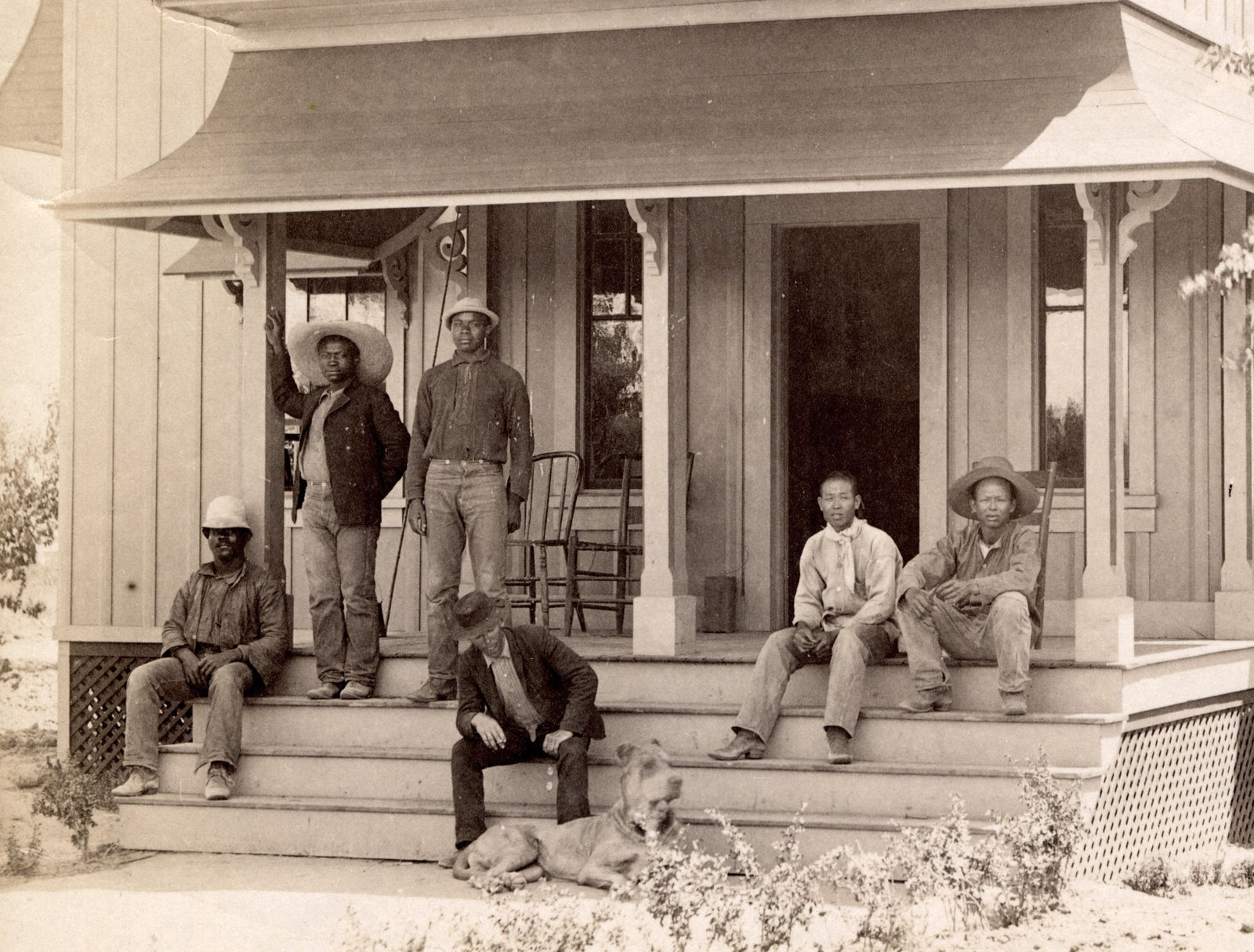 Isaiah W. Taber, Mess House and Reading Room for Help, Forsythe's Vineyard, Fresno, Cal, 1880s