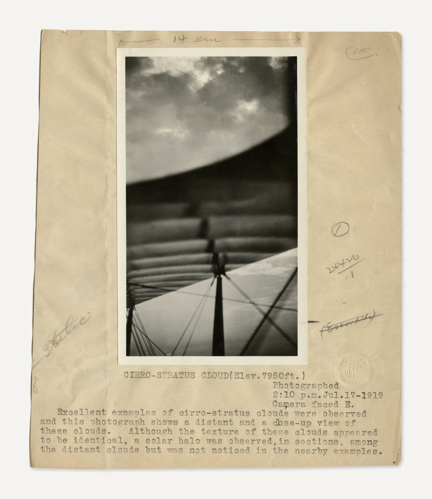 Ford A. Carpenter, Five Cloud Studies Above San Diego, CA, 1919