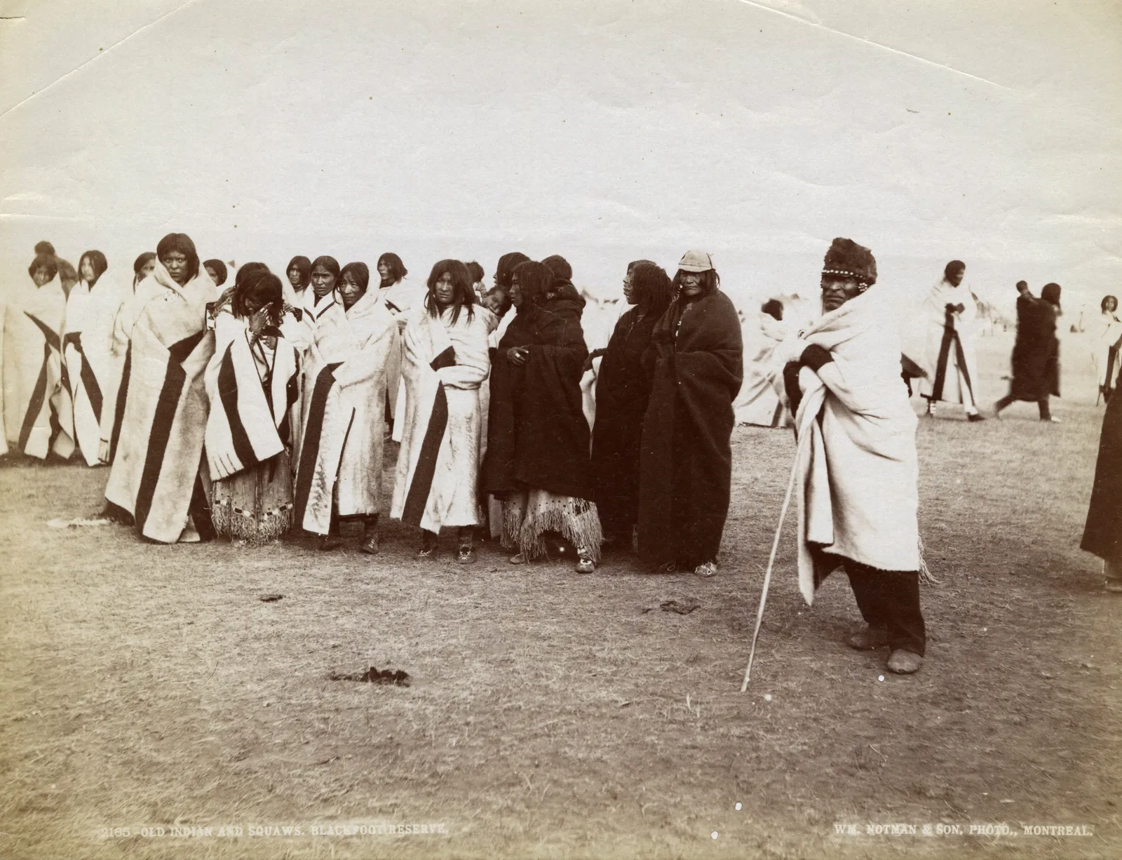 William Notman & Son, Two Photos Showing the Blackfoot Reservation in South Dakota, 1880s