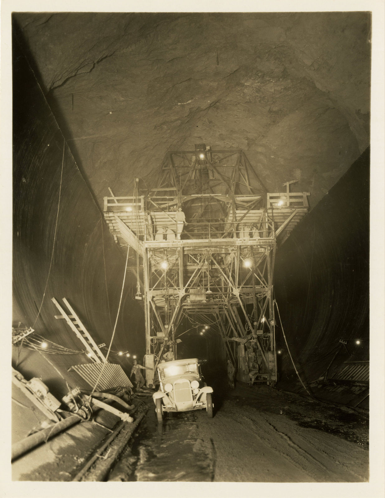 [Hoover Dam], Large Group of Photos Documenting Early Days of Construction, 1932