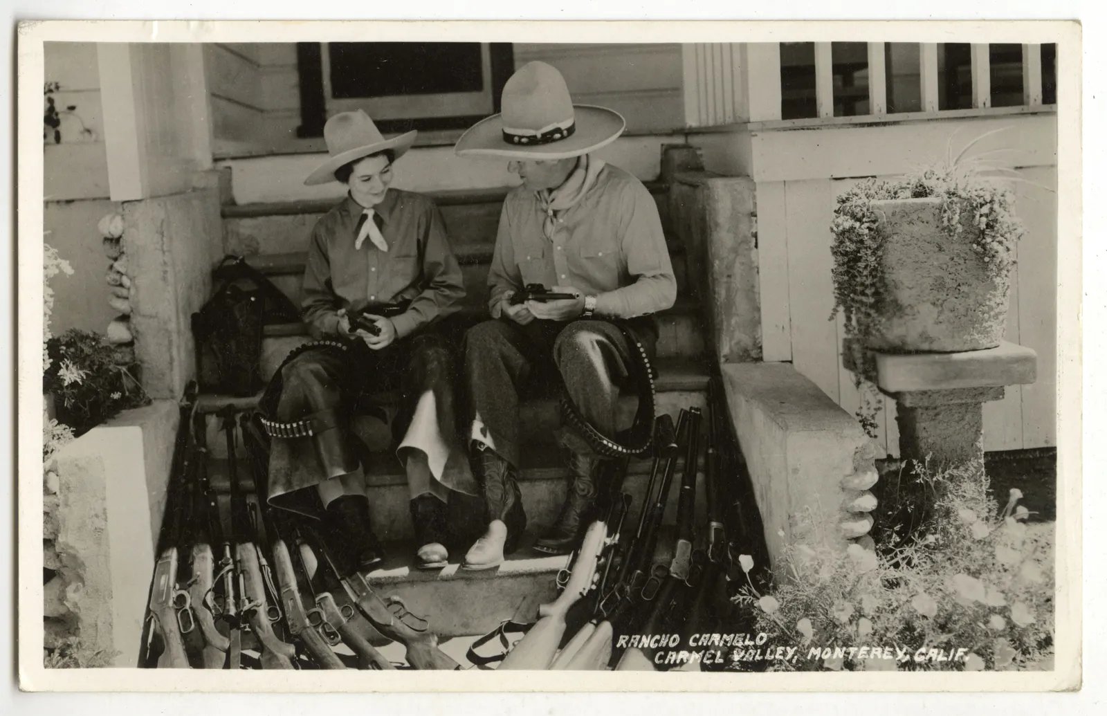 [Rancho Carmelo], Real Photo Postcards of California's First Dude Ranch, Located Outside of Monterey, 1920s