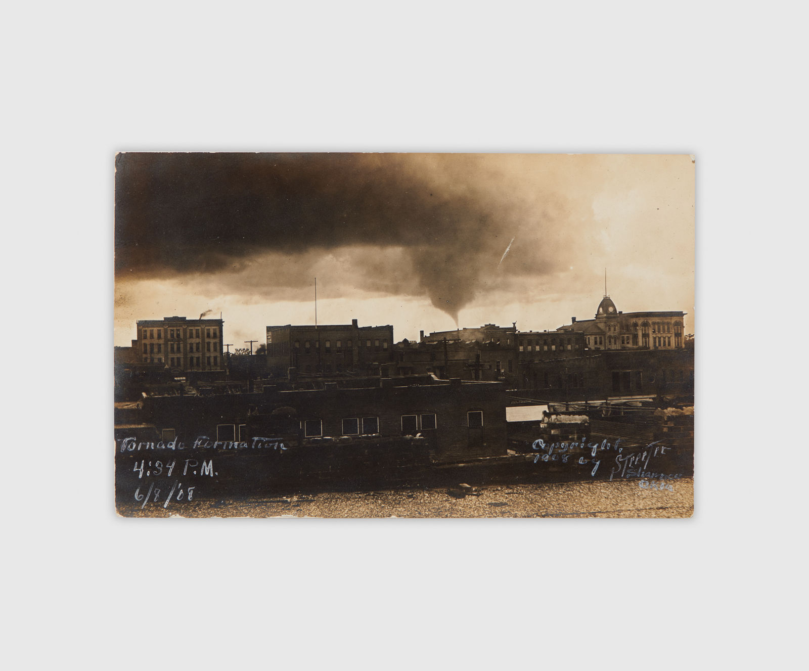 Streeter, Tornado Formation 4:34 P.M. 6/8/08, 1908