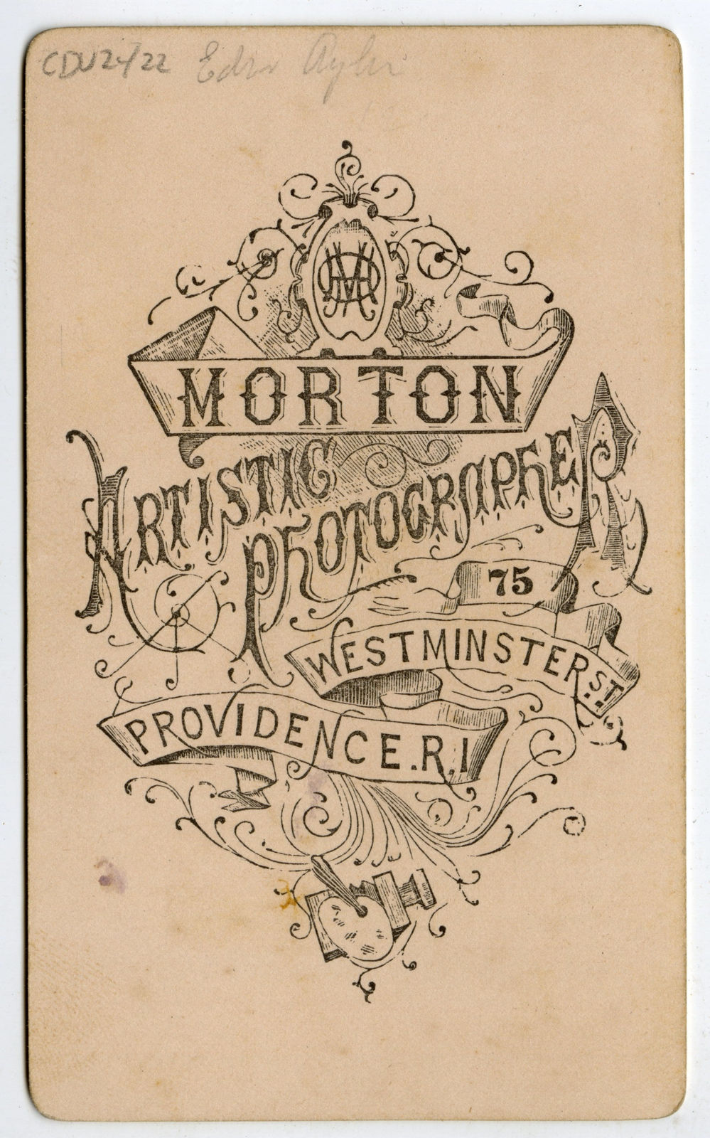 Hosea Q. Morton, Portrait of Longtime Notable Portsmouth, Rhode Island, Resident Edward B. Ayler, 1880s