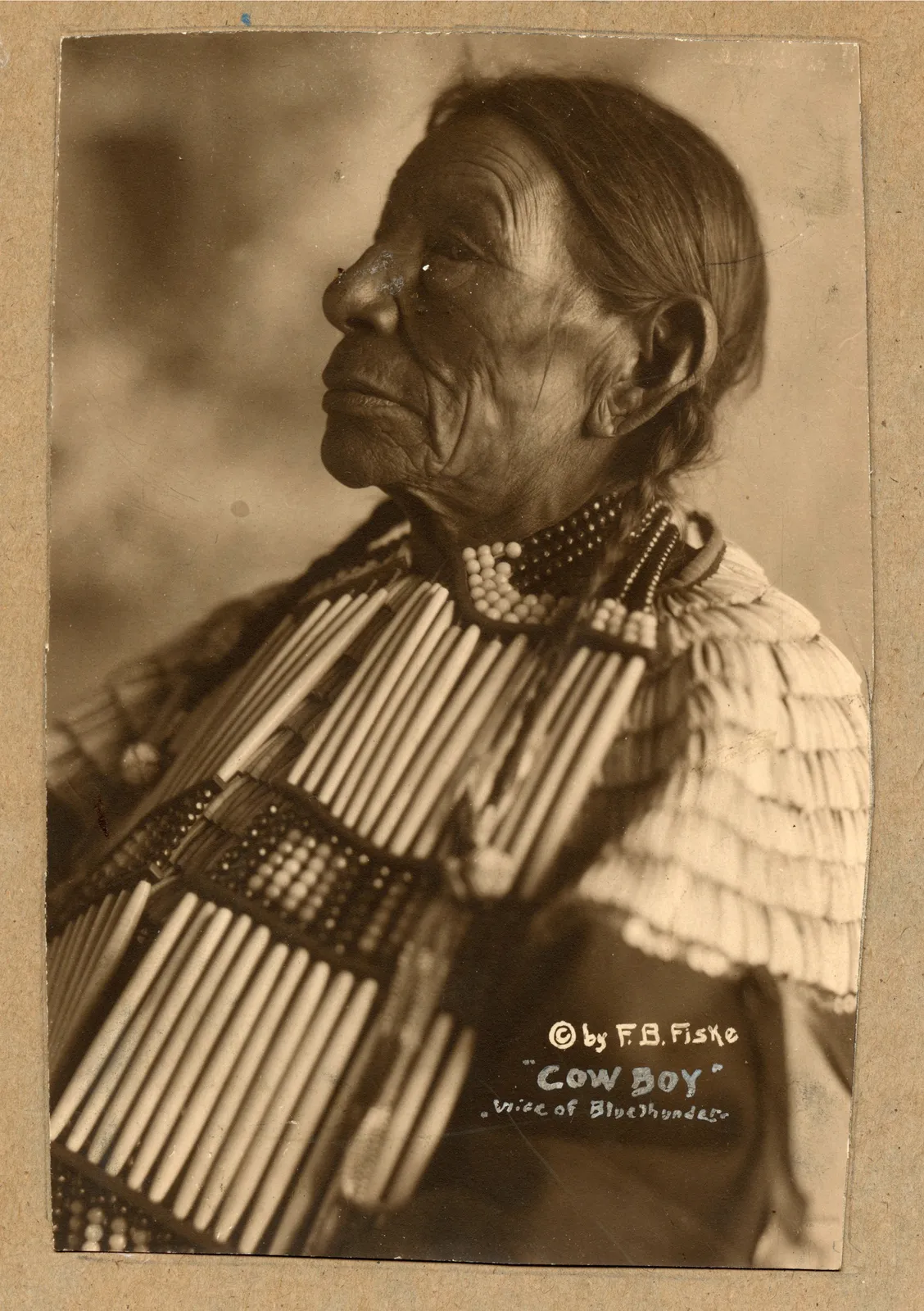 Frank Bennet Fiske, Portrait of Cow Boy Also Known As "Amanda Rocky Buttes," the Only Woman Who Fought at the Battle of Little Big Horn, 1890s