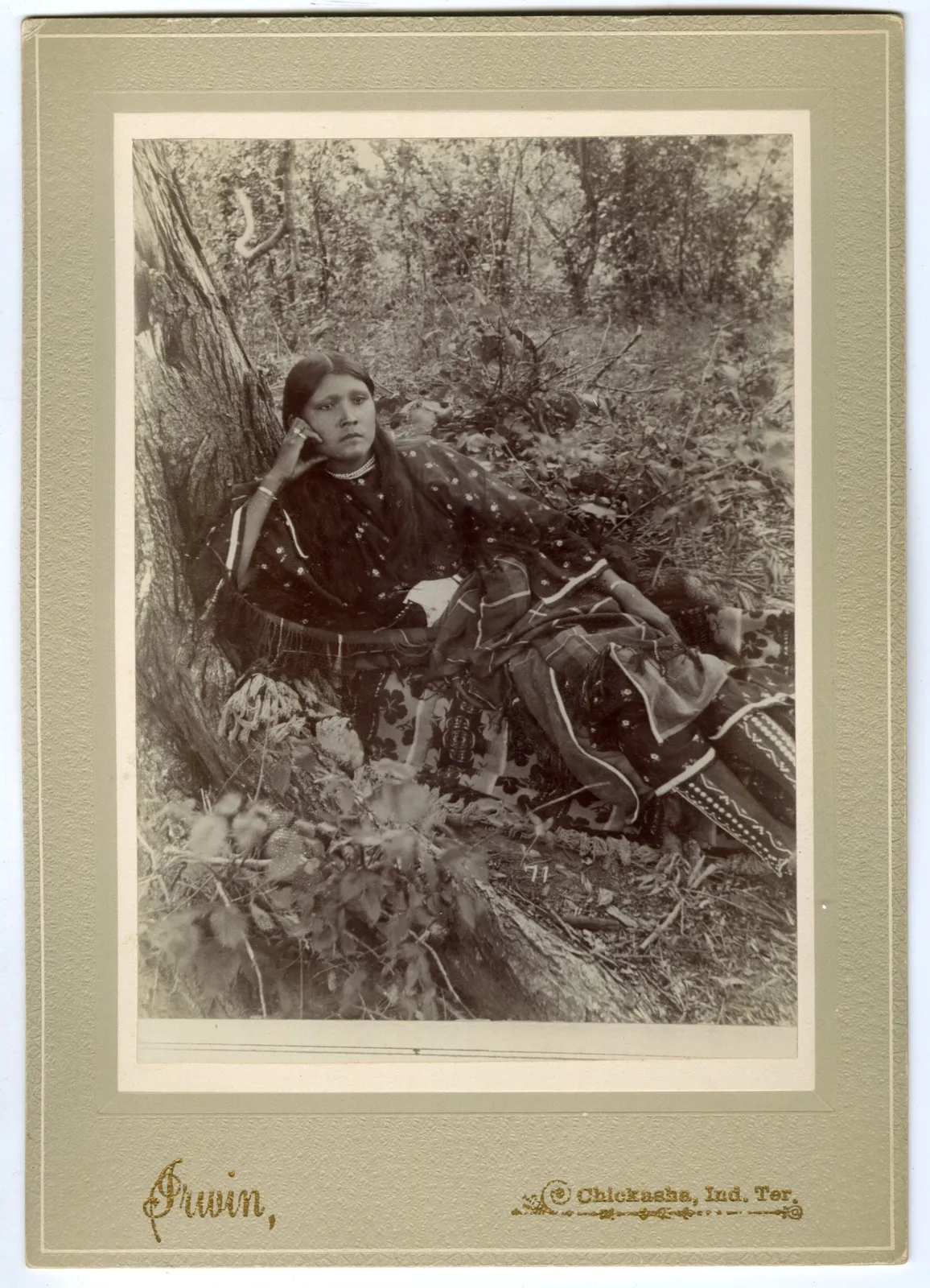 William E. Irwin, Five Cabinet Cards Showing Life in Chicasaw, Indian Territory, 1890s
