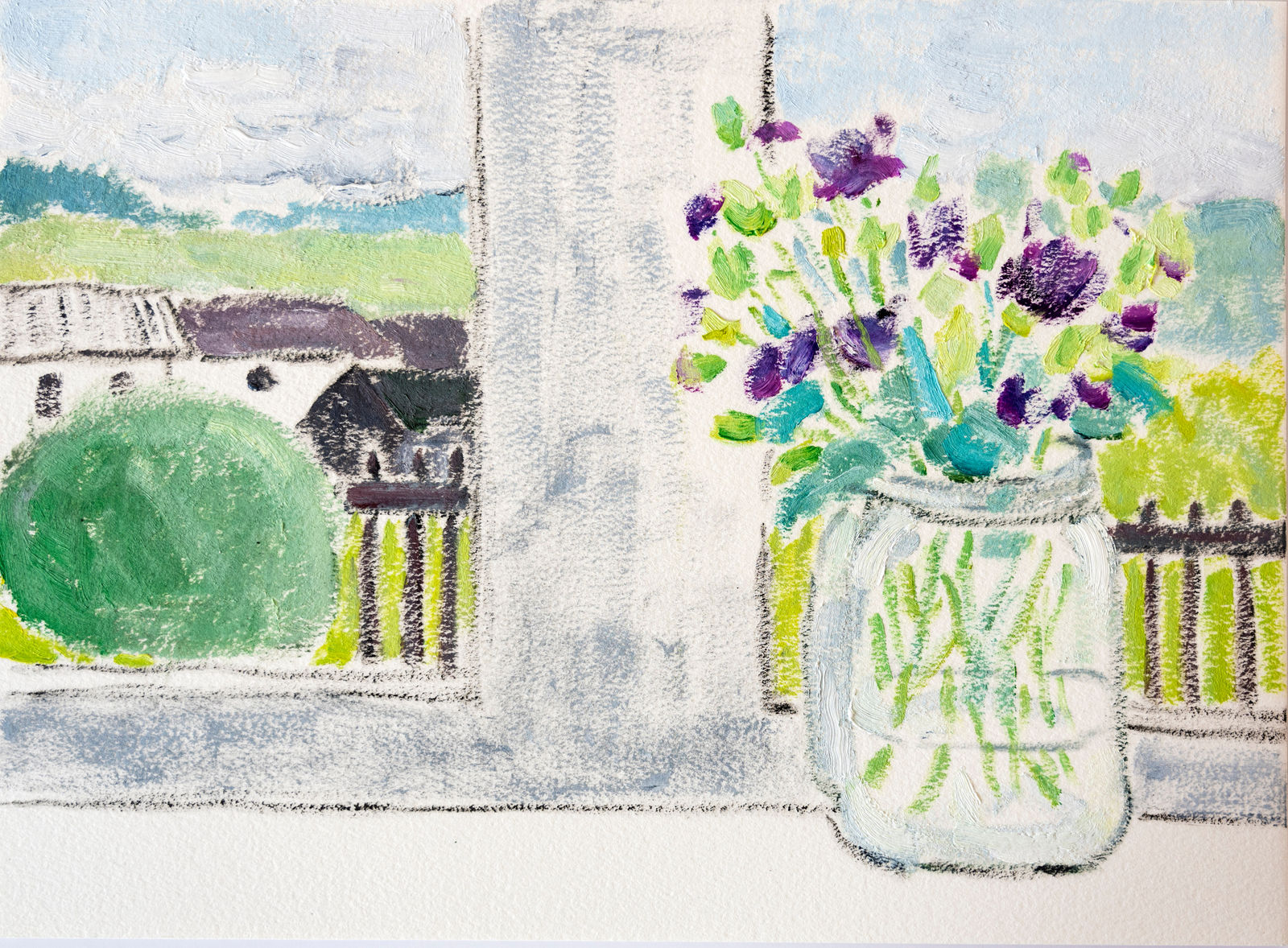 LI Shan 李珊, Purple Eustoma (Dufftown, Scotland) 紫色洋桔梗 (苏格兰达夫镇）, 2022