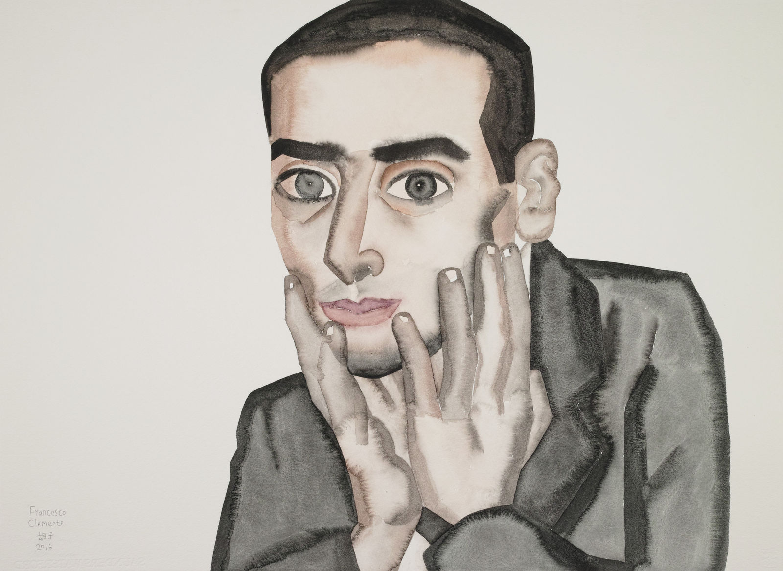 HU Zi 胡子, Francesco Clemente, 2016