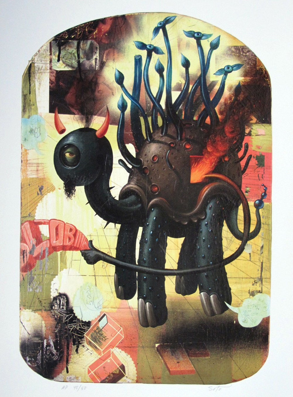 Jeff Soto, Turtle God, Limited Edition Print