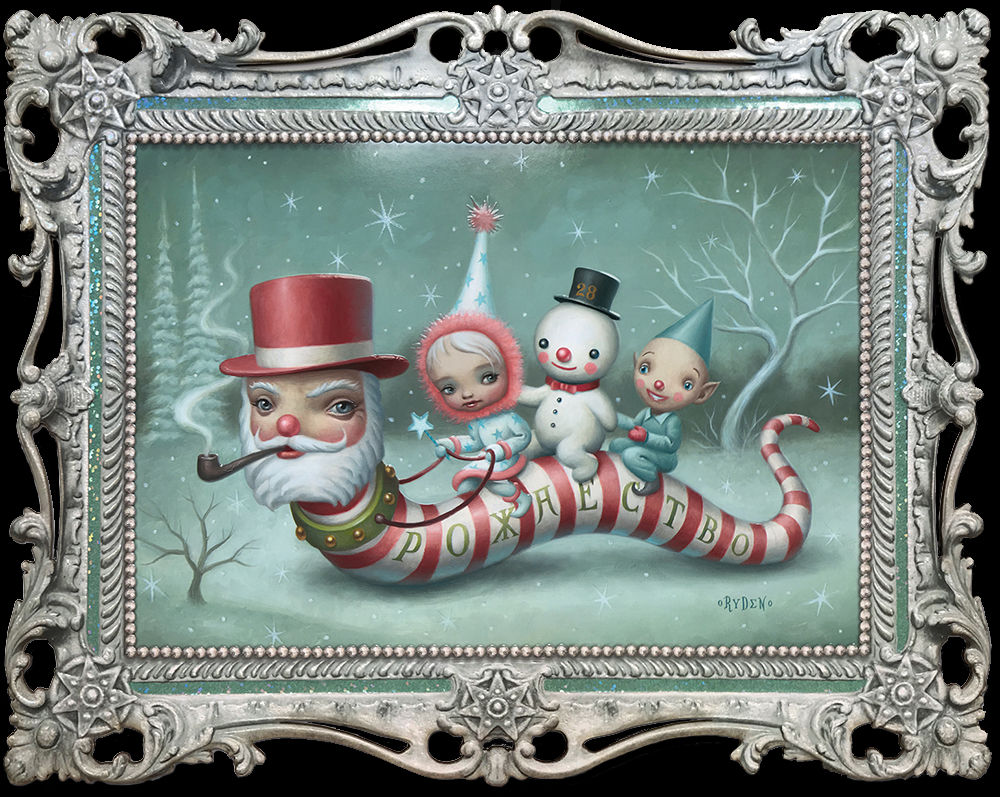 Mark Ryden, Santa Worm, Limited Edition Print