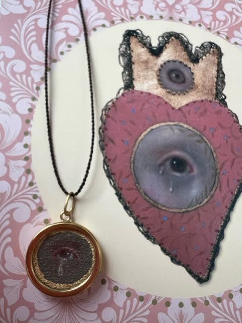 Alessandra Montesi, Lover Eye necklace red, 2022