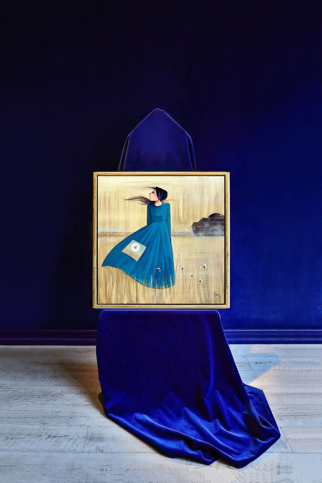 Shamsia Hassani, Untitled #1 from “Patched Life” Series, 2022