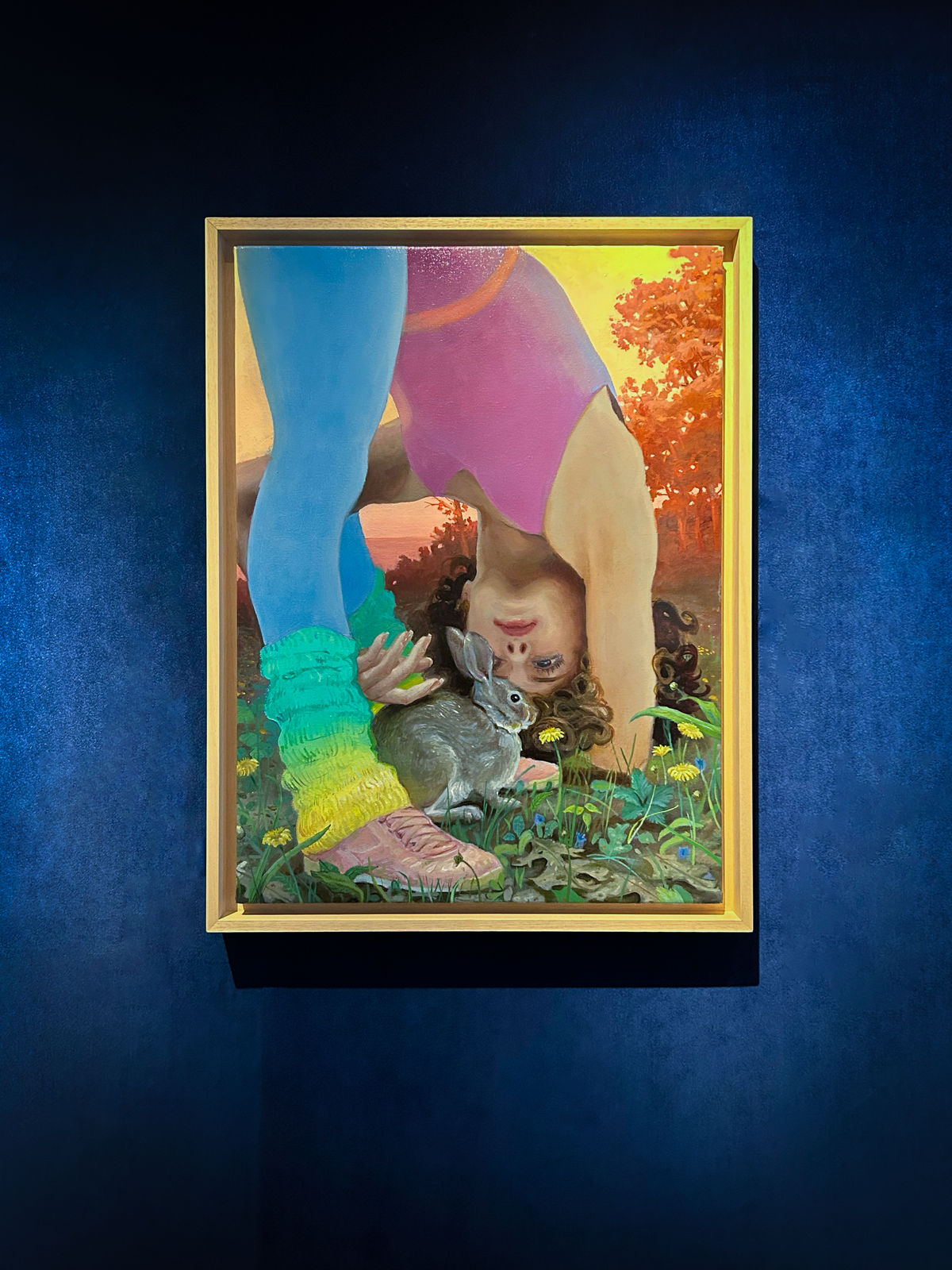 Jonathan Viner, Petting a Rabbit, 2024
