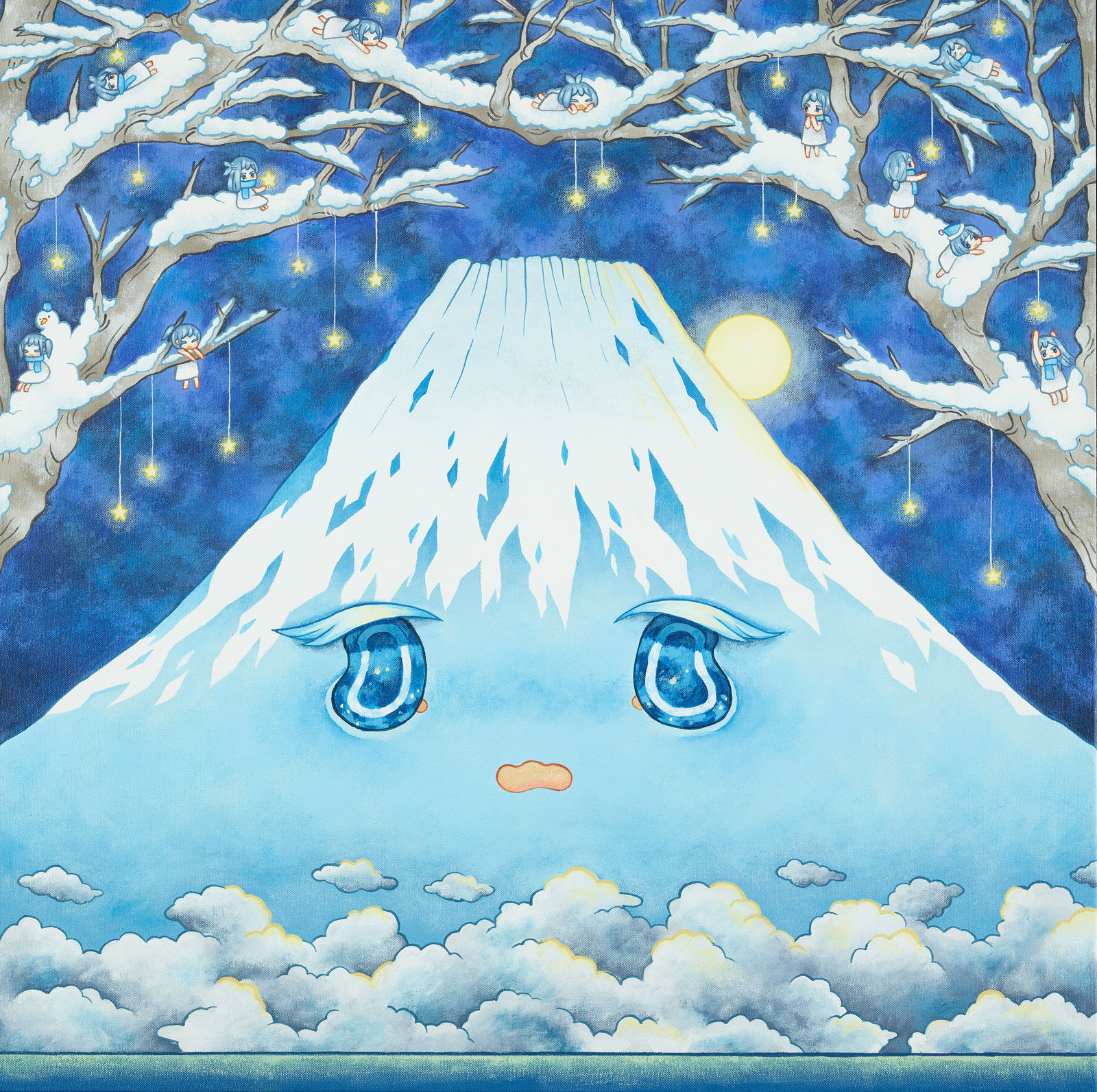 Ryoko Kaneta, Mt Fuji Winter Night, 2023
