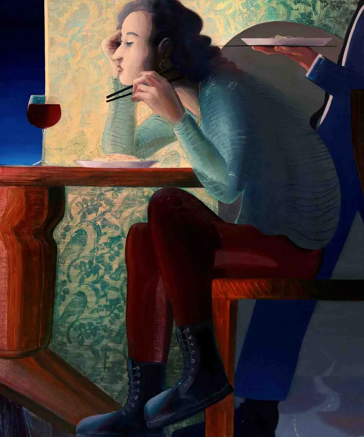 Daniel B. Dias, Fine Dining (Blue), 2023