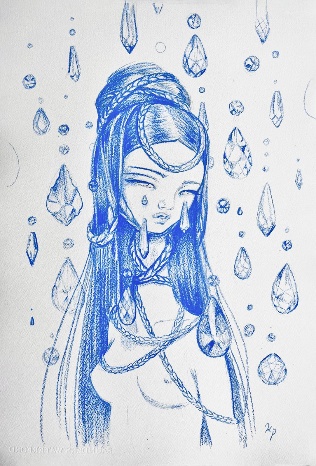 Kukula, Chandelier Tears ( Drawing ), 2024