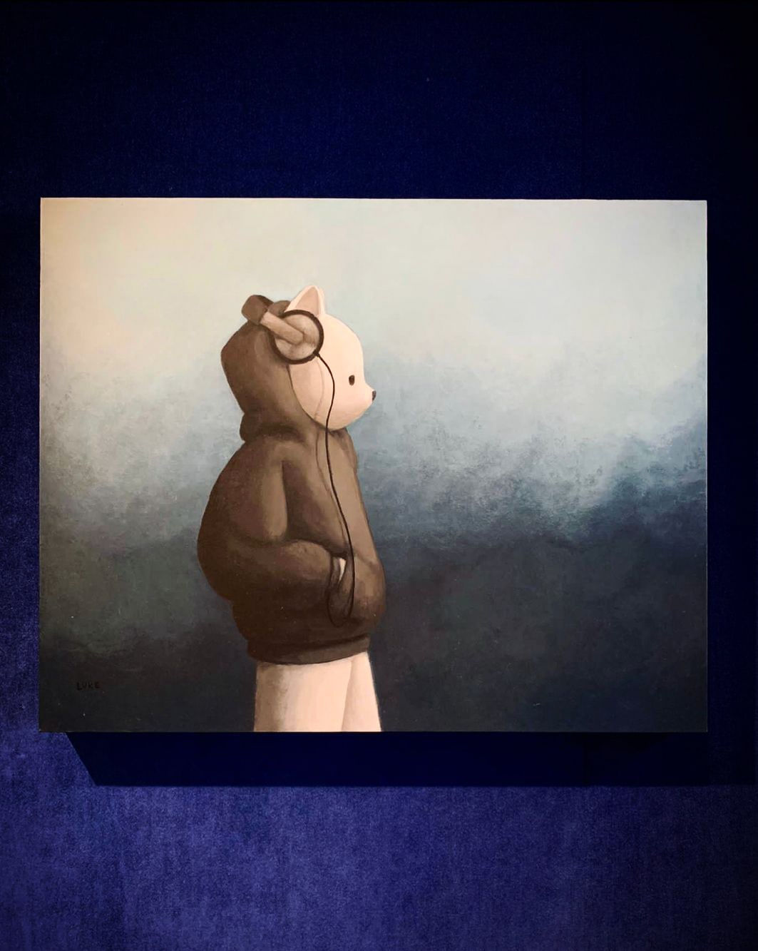 Luke Chueh, Low Fidelity (Blue), 2022