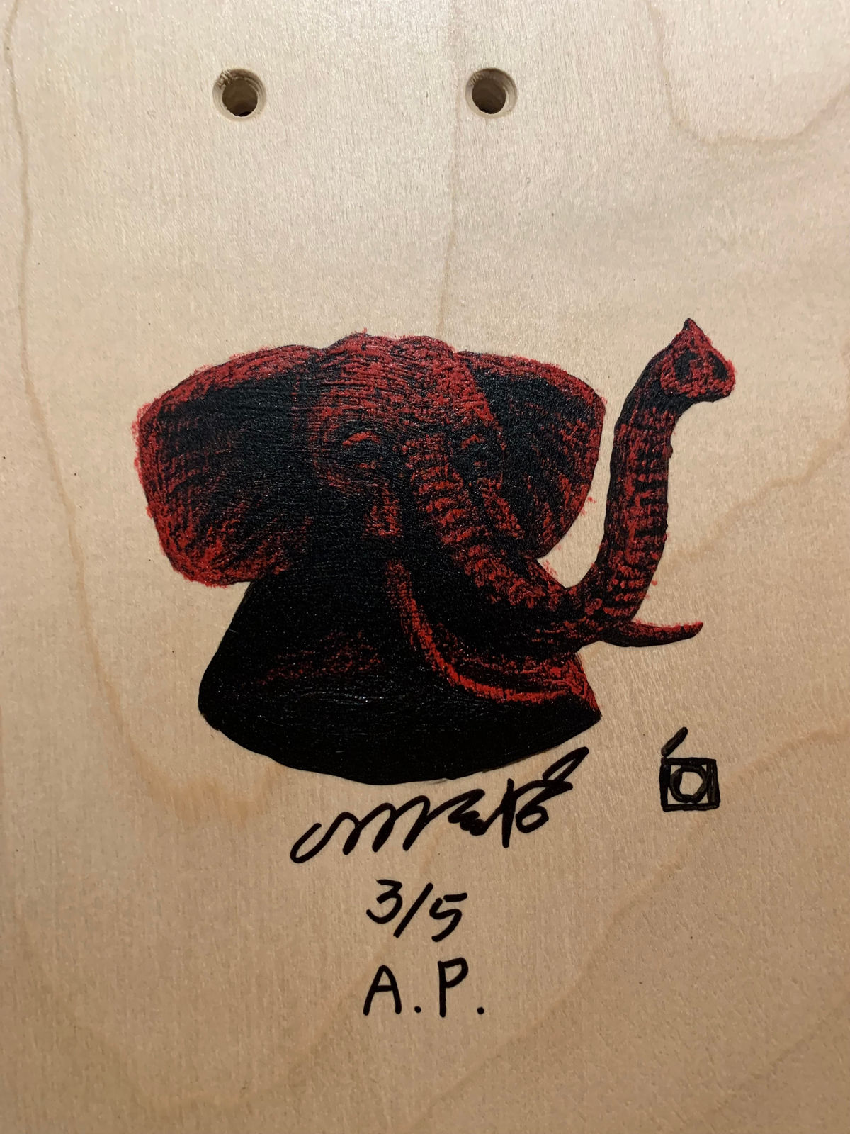 Lee Gihun, Masquerade - 44 Skateboard Artist Proof, 2025