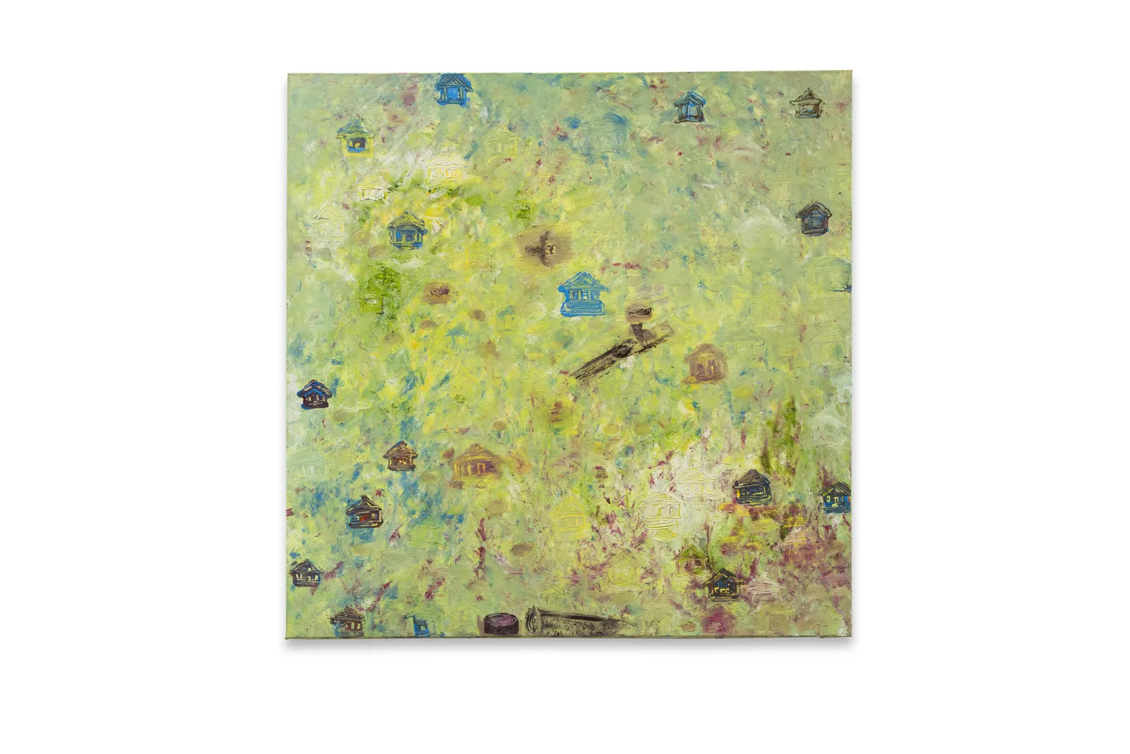 Dakshesh Parikh, Map Key to the Blue Log Cabin and the Lost Habitat, 2021