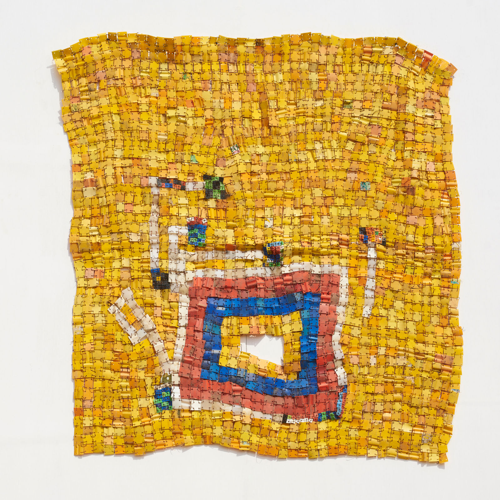 Serge Attukwei Clottey, Flower vast I, 2021