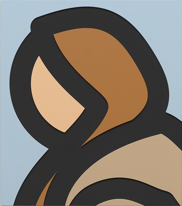 Julian Opie, Puffer coat, 2019