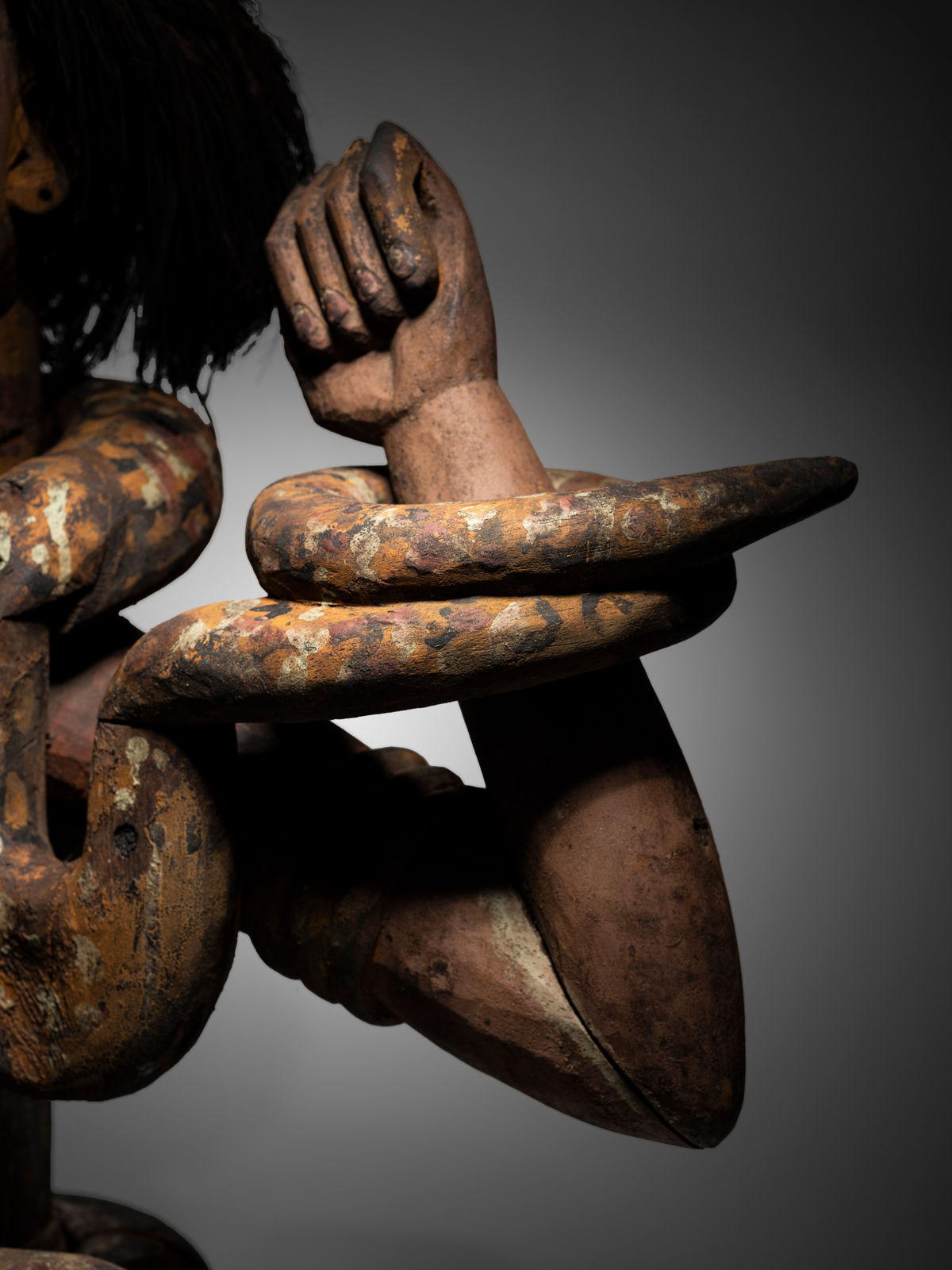 Akpan Chukwu of Utu Etim Ekpo, Abak (Annang peoples) or another member of the Chukwu family, Mammy Wata Headdress