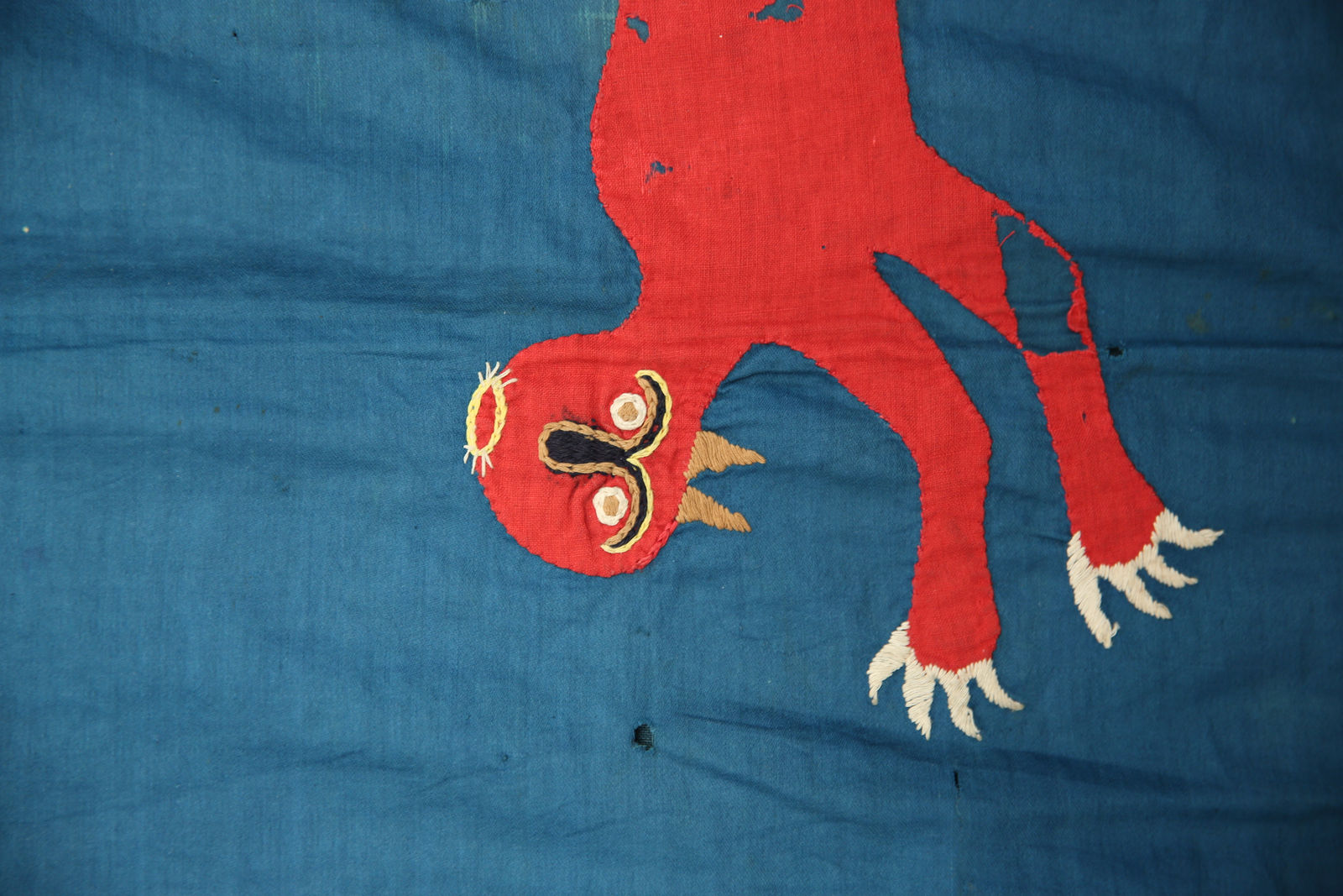 Anonymous Fante artist (Ghana), Asafo militia’s company flag, frankaa, 1950s-60s